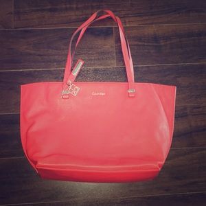 Calvin Klein Tote Bag- red